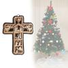 Многослойное деревянное распятие Рождественское украшение Декоративная подвеска для вечеринок