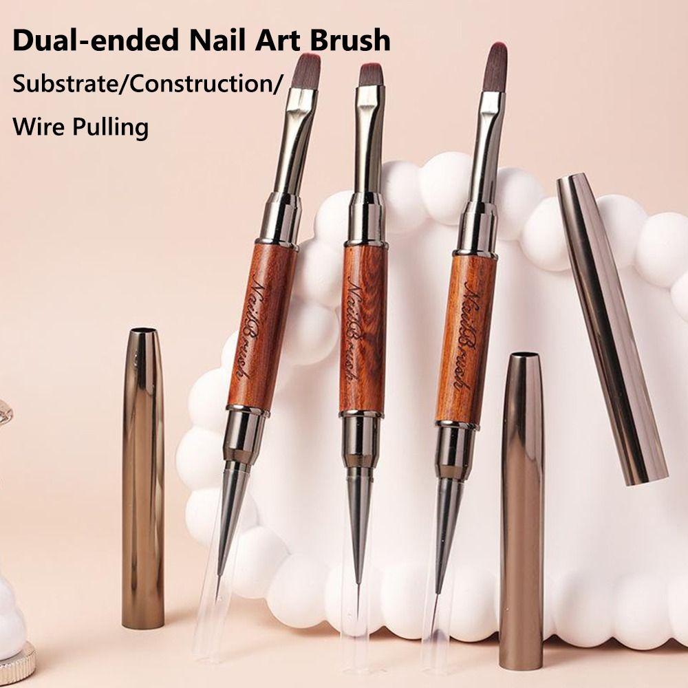 Professional Nail Liner Brush Dual-ended Nail Art Phototherapy Pen Nail Art Brush  Nail Painting