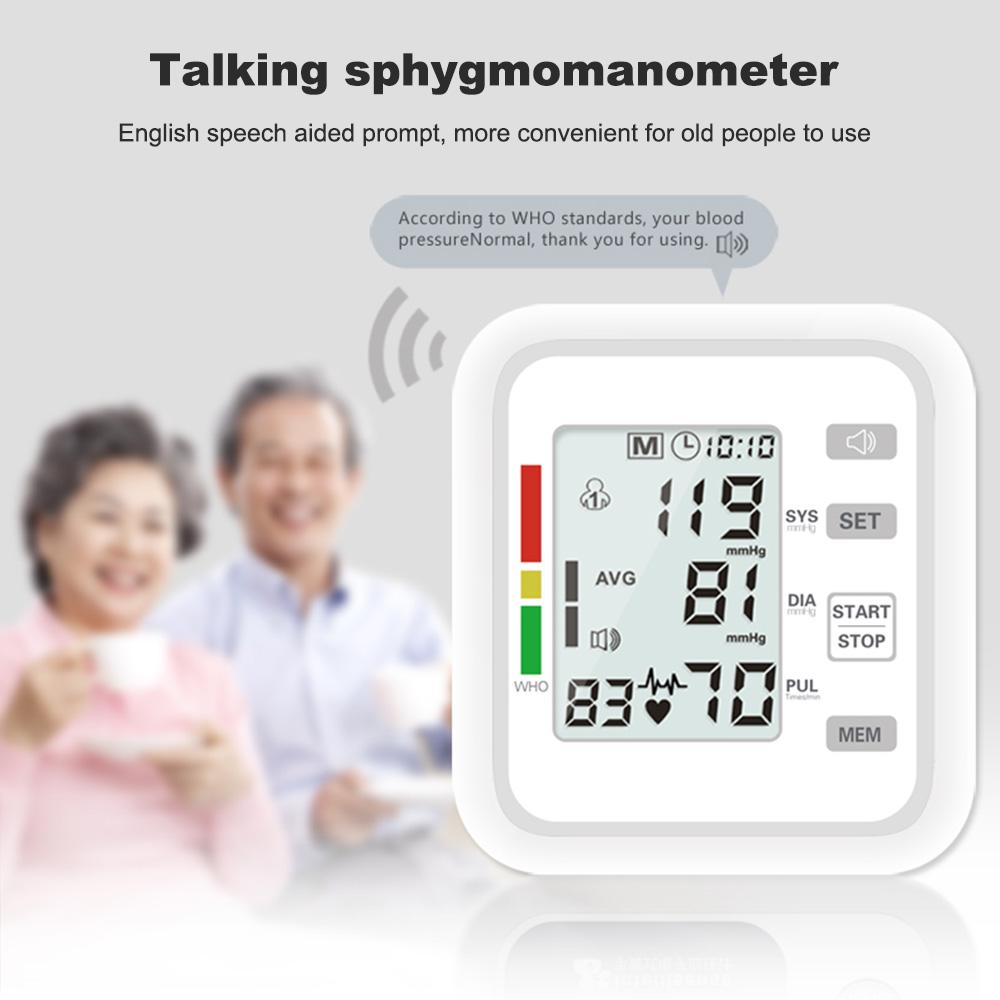 Upper Arm Style Automatic Electronic Blood Pressure Monitor for Home Use