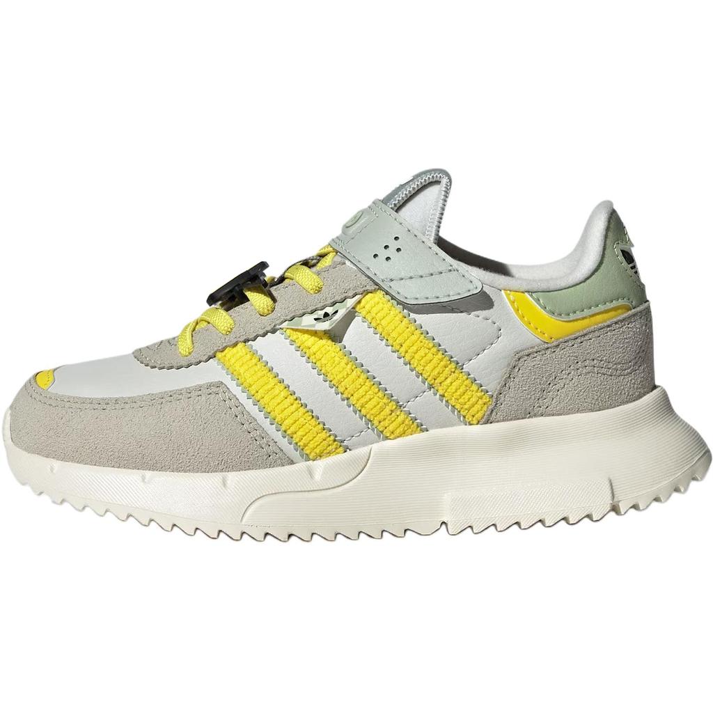 adidas Disney X Originals Retropy F2 CF EL C Классические удобные повседневные кроссовки с низким верхом для детей Серый Желтый JS2471