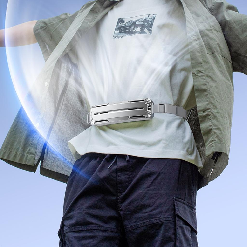 Wearable Waist Fan 10 W Rechargeable Belt Fan Lightweight Quiet Operation