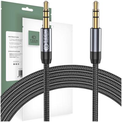 Tech-Protect Кабель Aux 3.5 мм для Ultraboost Mini Jack, 150 см, черный
