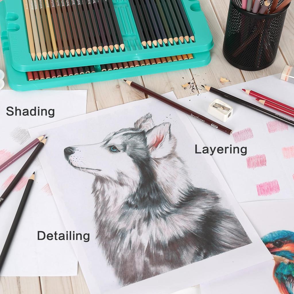 Набор цветных карандашей на масляной основе, 300 цветов, профессиональный набор цветных карандашей с мягким грифелем, идеально подходит для раскрашивания и рисования, для детей, взрослых и художников