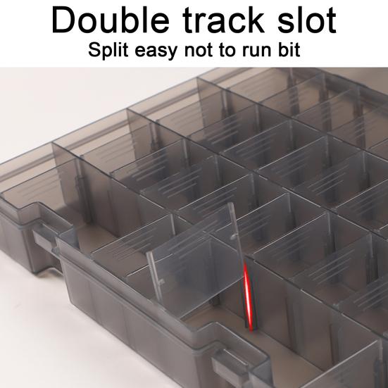 Портативная коробка для рыболовных приманок, съемная перегородка, прозрачная большая емкость, многофункциональные рыболовные приманки, крючки, аксессуары, органайзер, чехол, товары для рыбалки