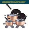 3Pcs Heat Resistant Pot Dividers Anti-Scratch Pans Separator Pads New Pot Pan Felt Protectors