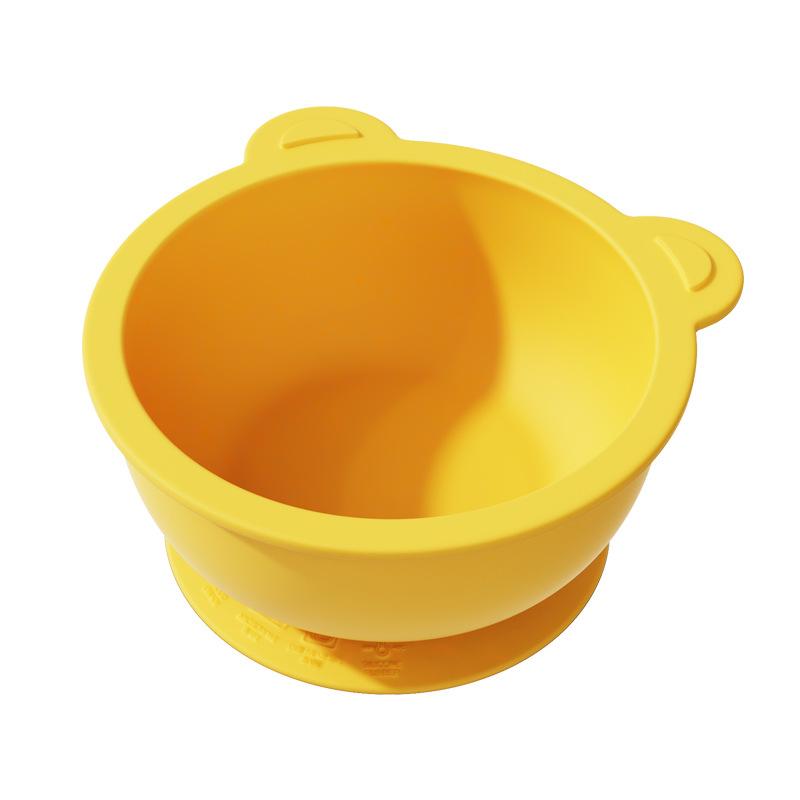 304 Stainless Steel Baby Feeding Bowl Easy To Clean Heat Resistant Kids Tableware Silicone Suction Base Divided Design
