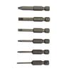 6pcs/set 50mm Flat Head Slotted Tip Magnetic Screwdrivers Bits 2.0-6.0mm Alloy Steel Screwdrivers Power Tool Parts Accessories