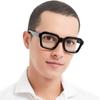 Ацетатная оправа Бренд Черная Квадратная Мужская Оправа для Очков Оптические Очки для Чтения Синего Света Женские Ретро Фото Серые Компьютерные Очки