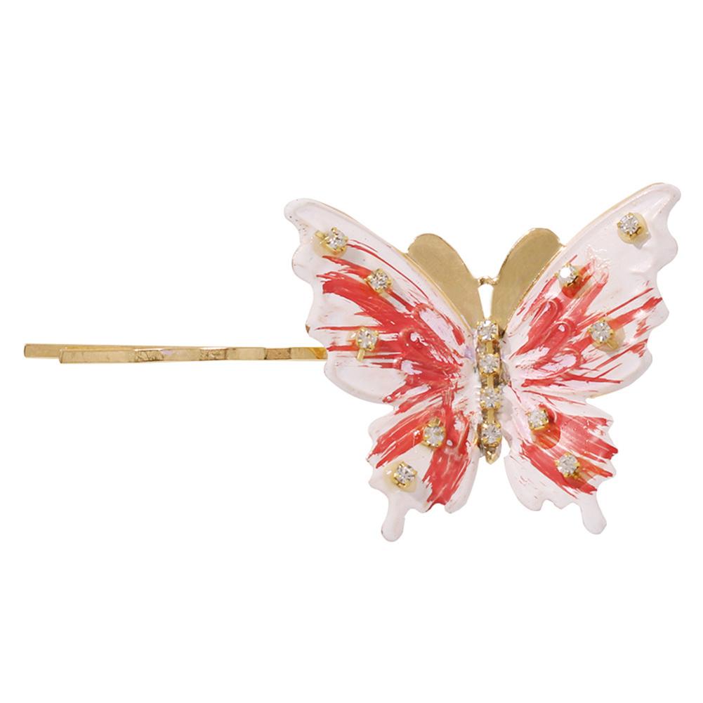 Women Fashion Metal Animal Shape Diamante Hairpin for Hair Dressing