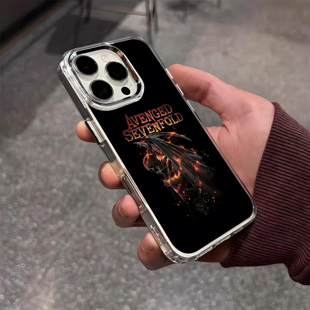 Чехол для телефона A-Avenged Sevenfold для iPhone 17 Air 16 E 15 14 13 12 11 Plus Pro Max Гальванизированный Прозрачный Мягкий Чехол