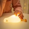 Утка Ночники Светодиодный Ночник Утенок Перезаряжаемая Лампа USB Мультяшный Силиконовый Детский Декор для Спальни Ребенка Подарок на День Рождения