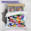 Adventure Time Pattern Printed 3PCS Bedding Set, Soft Skin-Friendly Washable Duvet Cover & Pillowcases Set
