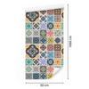 Colorful and oriental mosaic wallpaper for living room and bedroom 50x1000