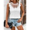 European And American Cross-Border Women's Fashionable And Elegant Lace Patchwork Off Shoulder Vest