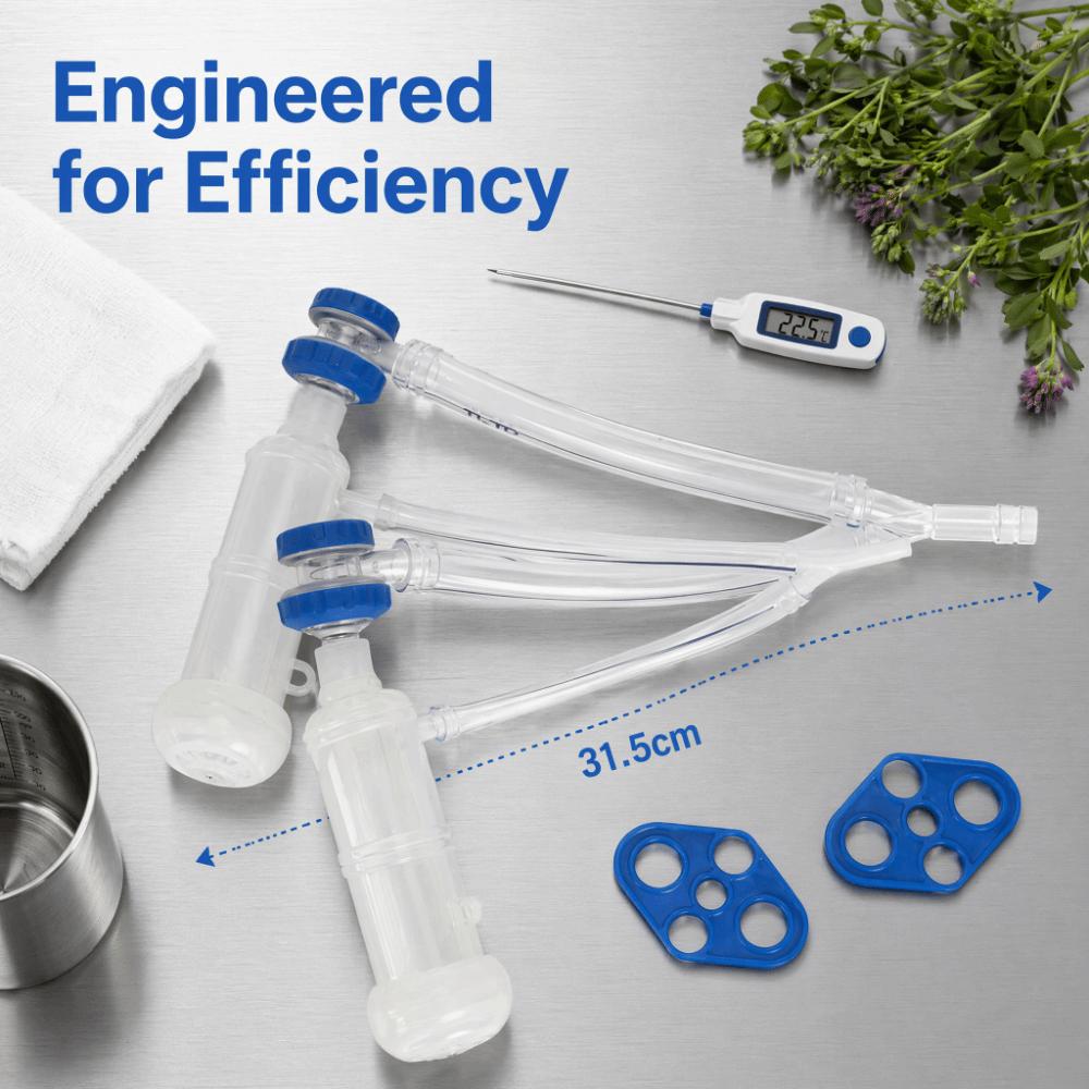 3Pcs Plastic Sheep Milker Machine Durable Milking Teat Cup Sheep Milking Machine