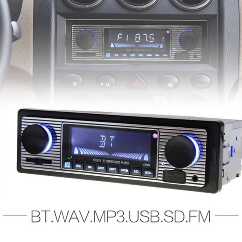 Portable Car Bluetooth Player Stereo Usb/aux Classic Stereo Audio Fm Car Mp3 Player Auto Bluetooth Radio Car Accessories