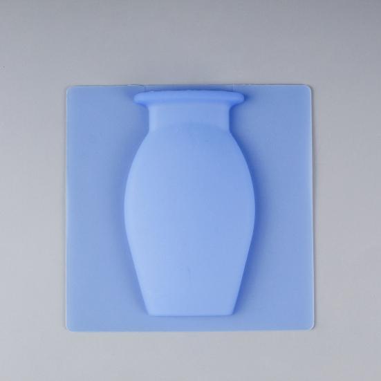3/6Pcs Wall Mount Silicone Vase Reusable Self-Adhesive Home Office Indoor Refrigerator Window