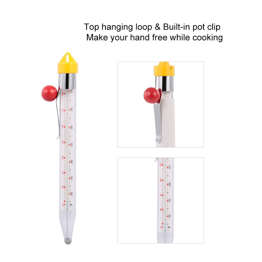Food Thermometer Kitchen Thermometer Candy Thermometer Jam Thermometer Syrup Thermometer with Pot