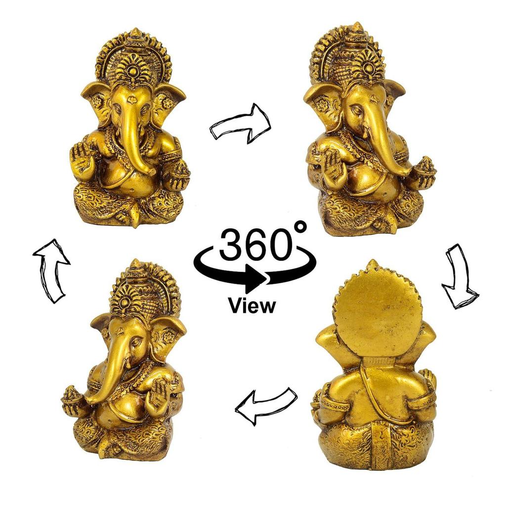 Идол Господа Ганеши для приборной панели автомобиля, домашнего декора, гостиной, комнаты для пуджи, офисного стола, настольная настенная статуэтка, предмет интерьера, декоративные элементы, для подарка