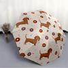 1pc Dachshund Donuts Automatic Folding Umbrella - Compact 8-Rib Design, Durable Plastic & Iron, Lightweight for Outdoor Daily Use118
