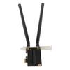 PCIe WiFi Card 6GHz 5GHz 2.4GHz WPA3 BT5.2 Dual Antenna Plug and Play PCIe Wireless Adapter for