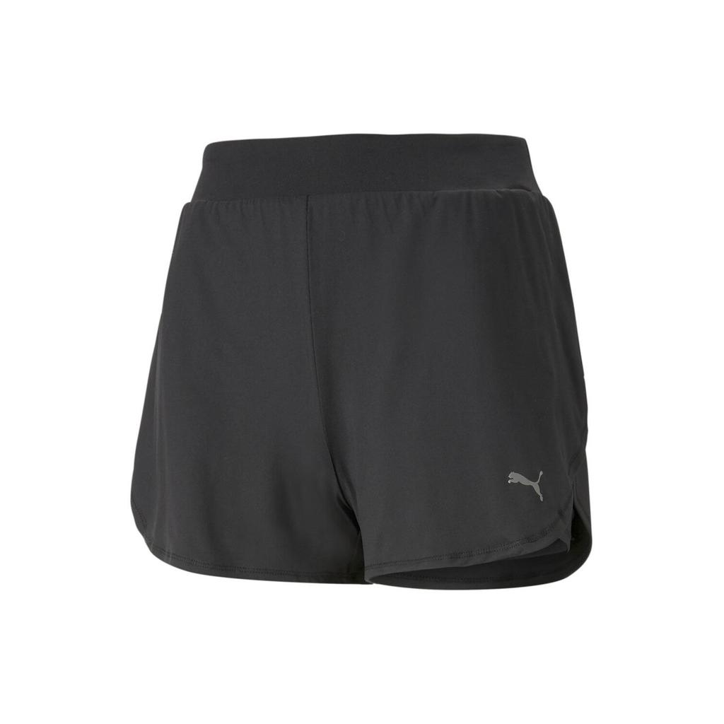 Puma Yoga Series Solid Color Casual Mid-Rise Sports Shorts Women Shorts Black 523175-01