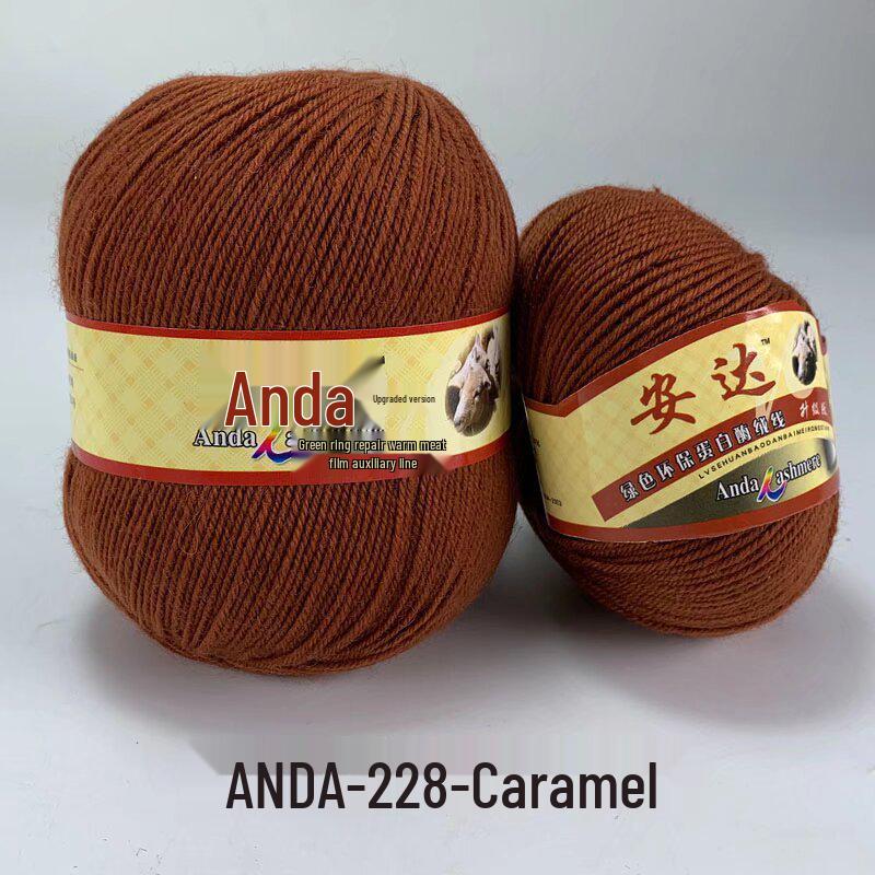 In-Stock 212 Cashmere Wool Yarn Balls: Medium Fine Hand-Knitting Wool for Scarves, Coats, Trousers - 4-Strand Yarn