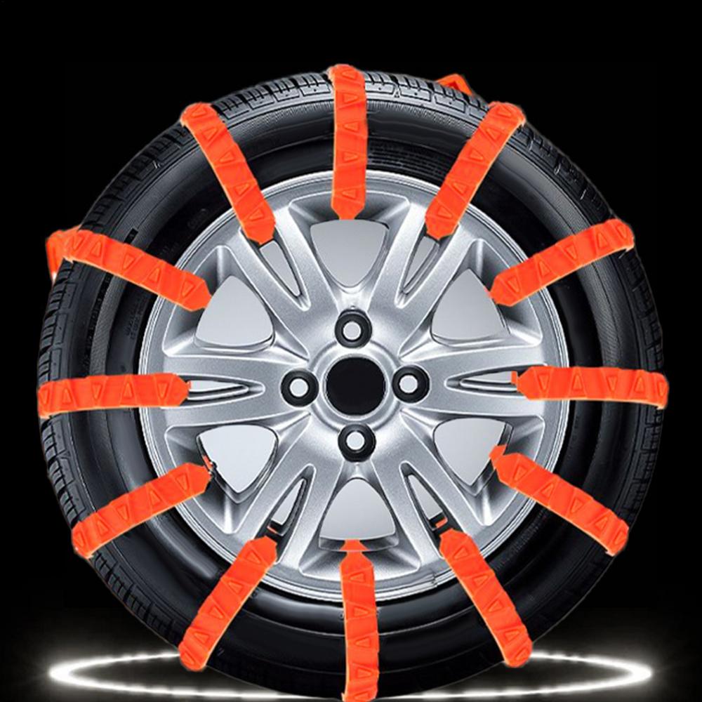 10 шт. Противоскользящие цепи для снега для мотоциклов, велосипедов, зимних шин, колес, противоскользящие кабельные стяжки, аварийный цепной инструмент для мотоцикла