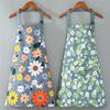 Oil-repellent and Waterproof Apron Gardening Print Waistband