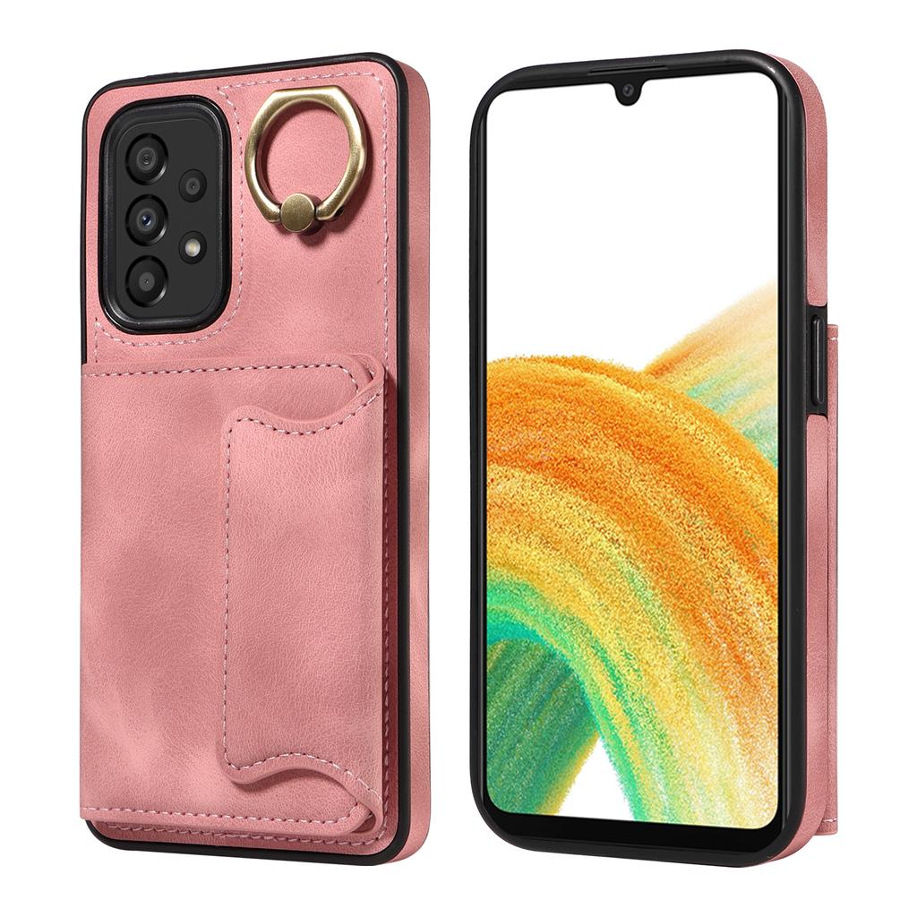 Чехол-книжка с кольцом-подставкой и слотами для карт для Samsung Galaxy A33 5G