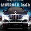 1/24 Benz Maybach S680 Alloy Car Diecast Metal Model Sound & Light Toy Car Central Control Ornaments Collect Kids Toys
