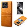 For Xiaomi 14T Case Dual Card Slots PU Leather+Hard PC Phone Cover