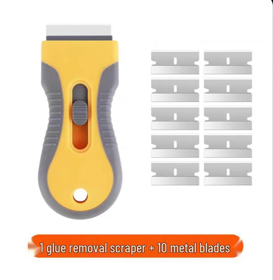 Многофункциональная двусторонняя очищающая лопатка и скребок для нанесения автомобильной пленки и обеззараживания