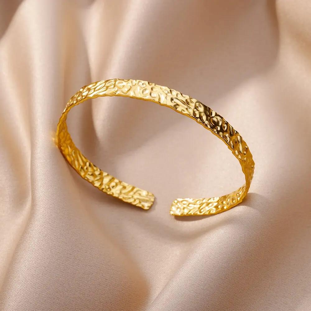 Jesus Bangles Bracelet for Women Stainless Steel Gold Color Luxury Bracelets 2024 Free Shipping Jewelry Pulseras Mujer Bijoux
