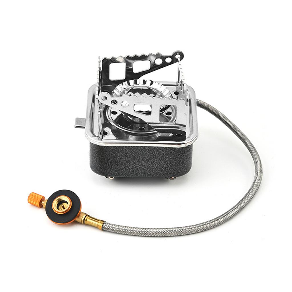 Компактная походная газовая плита, переносная уличная плита, простая в использовании складная плита, идеально подходит для кемпинга, походов и пикников