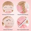 Graduation Plush Doll Girl Milestone Keepsake Soft Toy with Gown Cap and Congratulations Sash for Kindergarten High School University