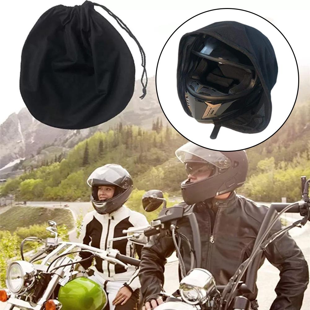 Helmet Bag Soft Drawstring Pocket For Motorcycle Scooter Moped Bike Full Half Helmet Lid Wear Resistant Protect Bag Carryin L5l9