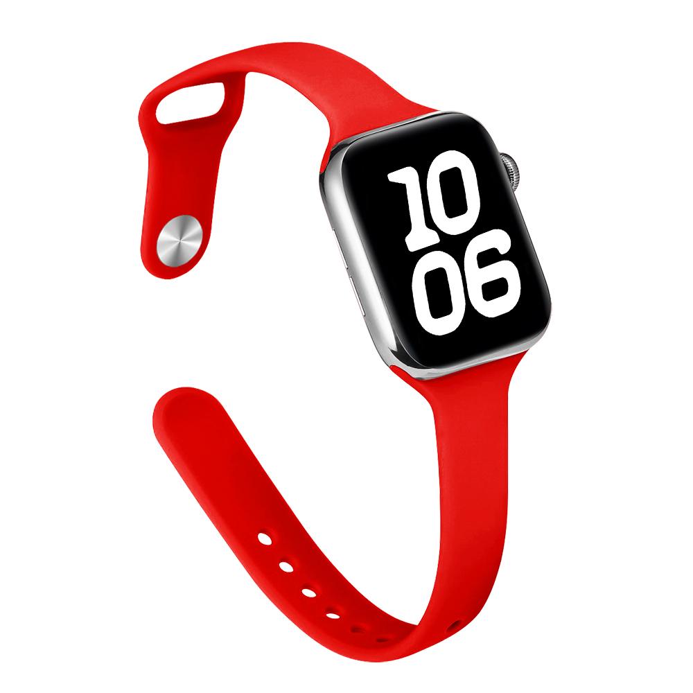 Тонкий силиконовый ремешок для Apple Watch 46 мм Band 44 мм 45 мм 38 мм 42 мм 49 мм Bracelet iWatch Correa Serie 8 7 6 5 SE 4 9 10 ultra 3 2