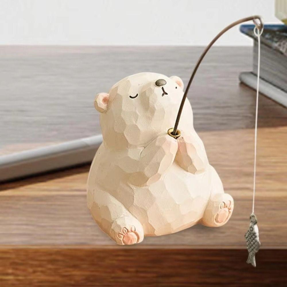 Statue Screen Animal Model Handmad Computer Monitor Decorations Children Toys