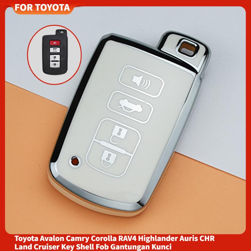 Новый чехол для дистанционного ключа автомобиля из ТПУ для Toyota Corolla Camry RAV4 Highlander Auris CHR Avalon Land Cruiser Protected Fob Bag