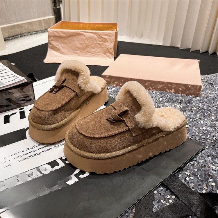 Тапочки из искусственного меха с меховой обвязкой для головы, женские шлепанцы, женские тапочки, уютные универсальные шерстяные тапочки с нишевым дизайном