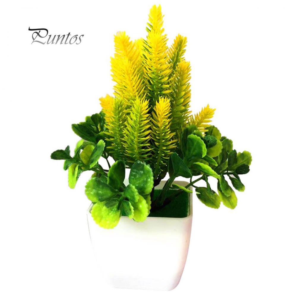 Искусственный пластиковый цветок в горшке для декора помещений