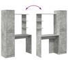 Desk Set 2 pcs Concrete Grey