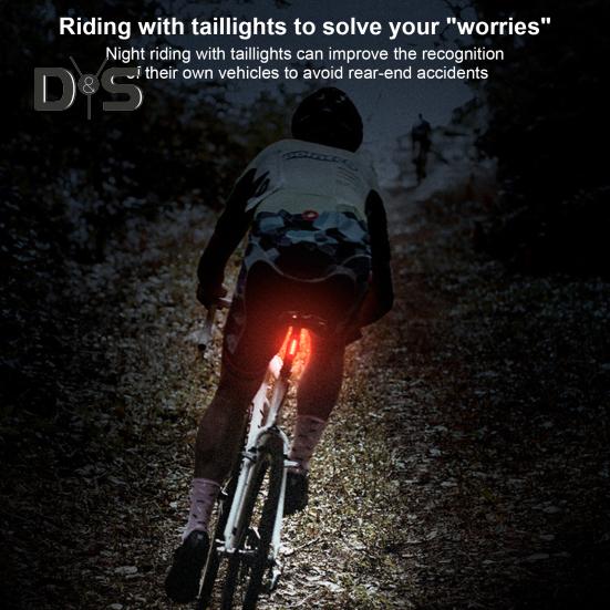 Задний фонарь для велосипеда, водонепроницаемый, легкий, перезаряжаемый через USB, светодиодный, универсальный, для горного велосипеда, для езды ночью, для безопасности и безопасности