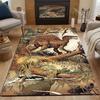 Multiple sizes Dinosaur walking in jungle Carpet for Living Room Bedroom Sofa Home Decor Rus Non-slip Floor Mat Luxury Gift