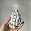 Скандинавское деревянное спиральное рождественское украшение, деревенская бусина, бохо рождественская фигурка елки для дома, офиса, фермерского дома, центральный элемент