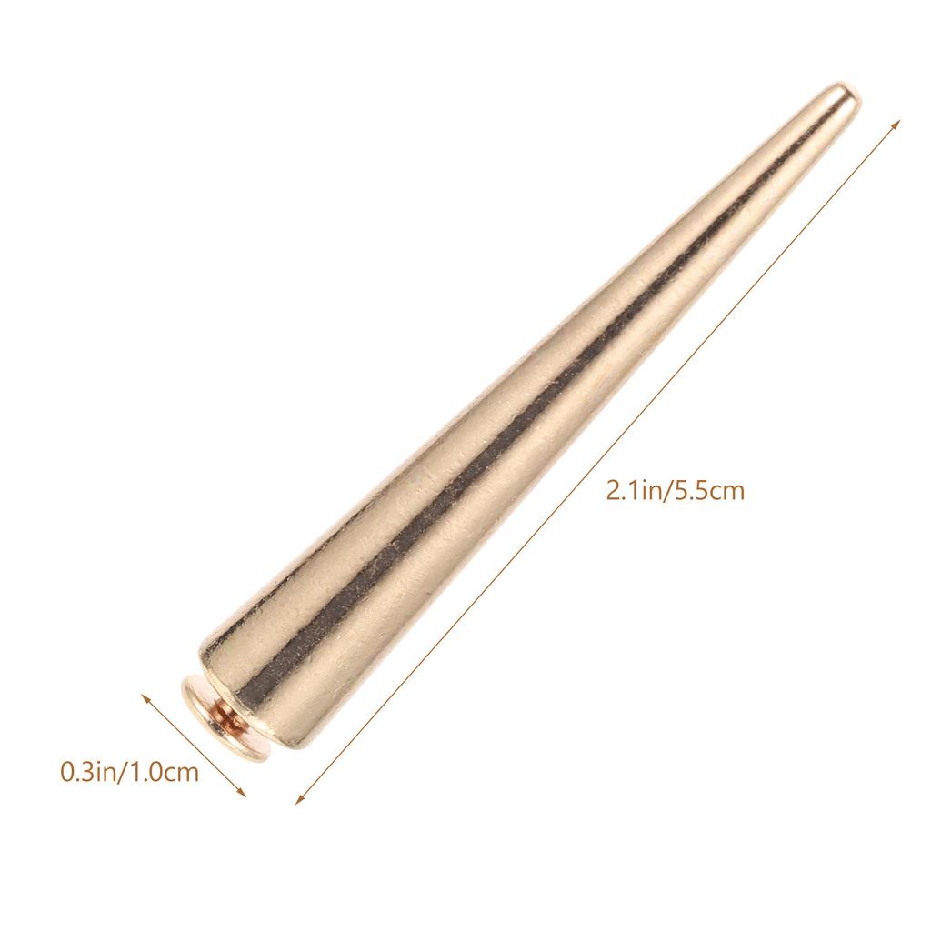 30Pcs Cone Punk Studs Premium Metal Spikes for DIY Clothing Craft Punk Style Rivets Kit Suitable for Jackets Bags Shoes