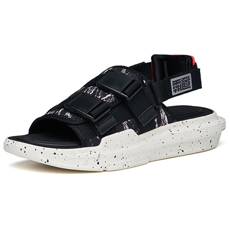 Новые мужские пляжные сандалии ANTA Bastard черно-белые 112238501-3