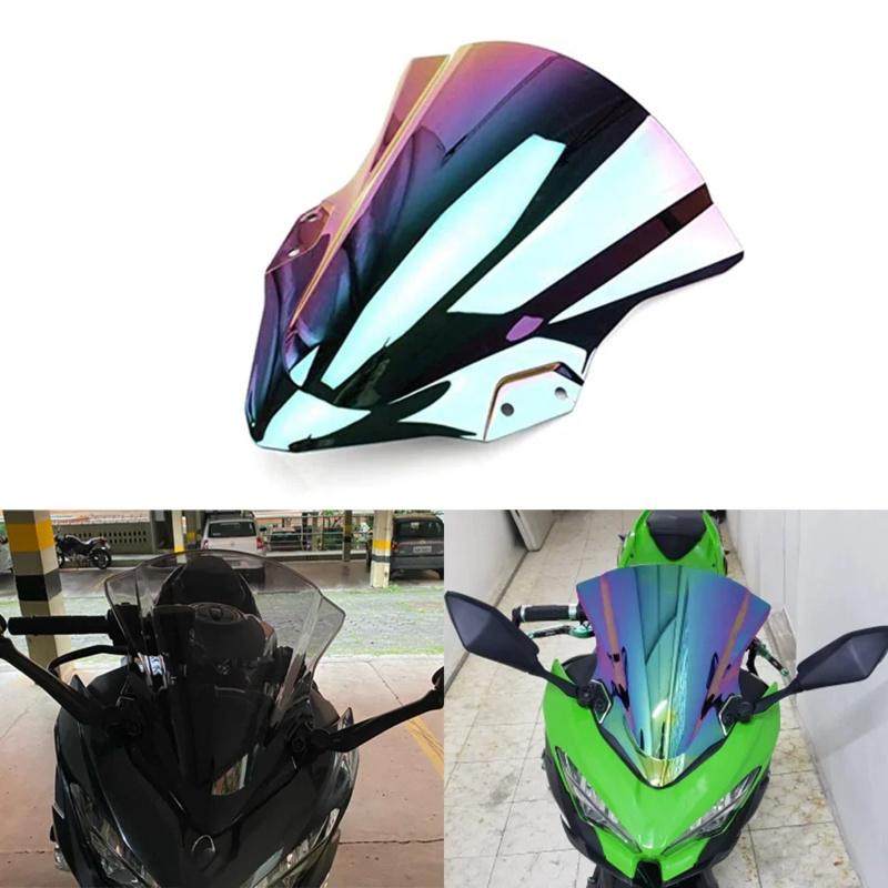 Motorcycle Accessories Windscreen Windshield Screen Deflector Protector For Kawasaki Ninja400 Ninja 250 400 EX400 2018- 2024