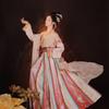 Hanfu женское новое китайское стильное супер фея элегантное женское плиссированное платье длиной до талии в стиле Тан старинное весенне-осеннее платье